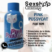 PINK PUSSYCAT FOR HIM BEBIDA AFRODISIACO POTENCIADOR 60 ML