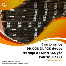 TIENES DISCOS DUROS ANTIGUOS LO COMPRAMOS 