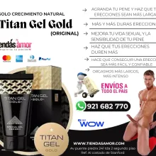  Titan Gel Gold Original para Hombre Agranda Miembro e resul