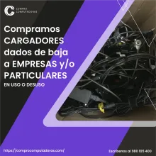 TIENES CARGADORES LO COMPRAMOS 