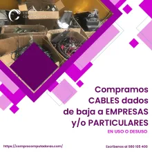 TIENES CABLES ELECTRICOS EN DESUSO LO COMPRAMOS 