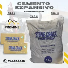 Cemento Expansivo Fijación sin explosivos