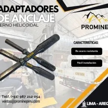Adaptador de Perno Helicoidal Alta Precisión y Durabilidad