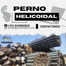 Perno Helicoidal Anclaje mina activo para techos