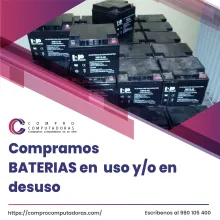 TIENES BATERIAS EN DESUSO LO COMPRAMOS 