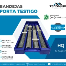 BANDEJAS PORTA TESTIGO HQ - 4 CANALES MINERA 