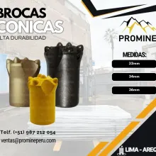 Brocas Cónicas para Carpintería y Metalurgia 32mm a 36mm