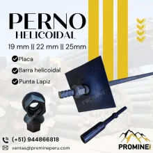 Perno Helicoidal Anclaje activo de sostenimiento