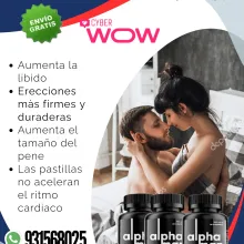 ALPHAMAN 20 CAPS ORIGINAL - ALARGA TUS ERECCIONES V