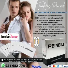 Toallitas Peineili Retardante 100 Eficaz SEXSHOP TE OFRECEM