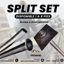 Split Set Anclaje por Fricción para Mina