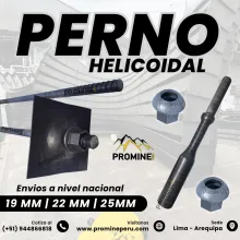 Perno Helicoidal Anclaje Activo Subterráneo