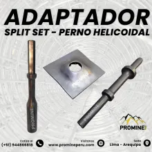 Adaptador Split Set y Perno Helicoidal Accesorio de Instal