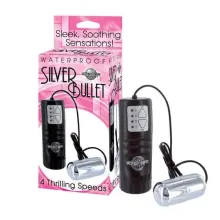 VIBRADOR ANAL SILVER BULLET NEGRO