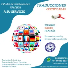 TRADUCCIONES CERTIFICADAS Inglés-Español-Francés 99630-5633
