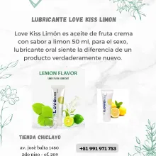 Lubricante love kiss limon