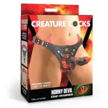 Fetish Strap Arnes Con Correa Horny Devil Rojo