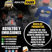 REMATE DE ASFALTO EN FRIO FINO EN BOLSA DE 25 KILOS MC-30