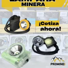 Lámpara Minera Luz Alámbrica e Inalámbrica