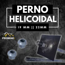 Perno Helicoidal 22mm Anclaje Mecánico Perno de Sostenim