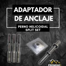 Adaptador de Anclaje Split Set y Perno Helicoidal