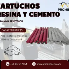 Cartuchos resina y cemento La Fuerza que Consolida 