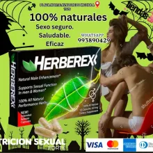 Herberex funciona como un afrodisíaco natural que aumenta la
