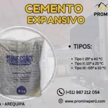 Cemento Expansivo Tecnología Silenciosa de Alta Expansión