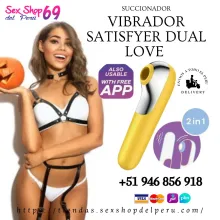 VIBRADOR SATISFYER DUAL LOVE DORADO. SEX SHOP CUSCO ENVIOS 