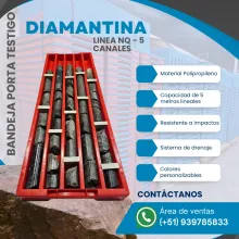 ALMACENAMIENTO DE TESTIGOS - PORTAMINERALES DE POLIPROPILENO