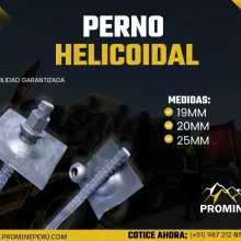 Perno Helicoidal Estabilidad Garantizada en Cada Proyecto