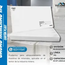 CAJAS DE CARTÓN PLAST PARA ALMACENAMIENTO DE MUESTRAS GEOLÓG