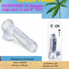 CONSOLADOR KING COCK CLEAR 6 CON TESTICULOS