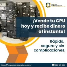 Venta de CPUs potentes rápidas y con garantía incluida