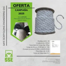 ROLLO DE SOGA DE 18MM PARA POLEA DE SEGURIDAD