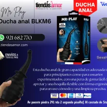 MR PLAY Ducha anal BLKM6 juguetes Masturbadores Lubricante