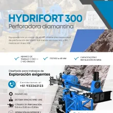 MÁQUINA HYDRIFORT 300 POTENTE Y EFICIENTE EN PERFORACIÓN