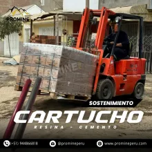Cartucho Resina y Cemento Anclaje Químico Minero