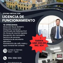  OFICINA EN ARRIENDOS - Plan Licencia de Rapid Jet