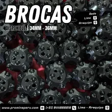 Broca 7 Botones 34mm 36mm