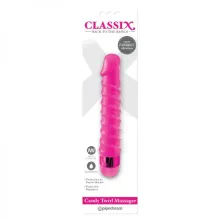VIBRADOR CLASSIX CANDY TWIRL ROSA