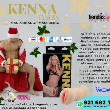 Kenna James Masturbador Masculino Vagina juguetes lubricant