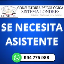  Estamos buscando asistente 