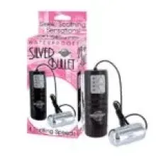 VIBRADOR ANAL SILVER BULLET NEGRO