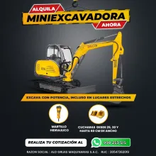 Alquiler de maquinaria pesada para obras y construcción