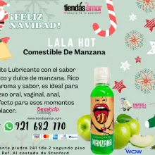 Lubricante Lala Hot Comestible De Manzana juguetes lubrican