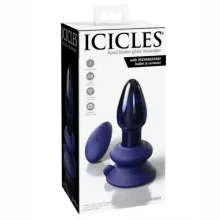 VIBRADOR ICICLES VIDRIO AZUL N 85