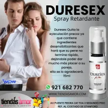 Duresex Spray Retardante juguetes lubricantes retardantes 
