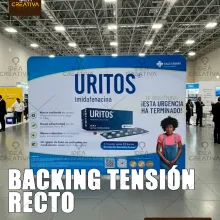 Backing Tension Recto. Muro Publicitario de Exhibición Profe