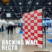 Backing Wall Recto. Pared Publicitaria Sólida y Reutilizable